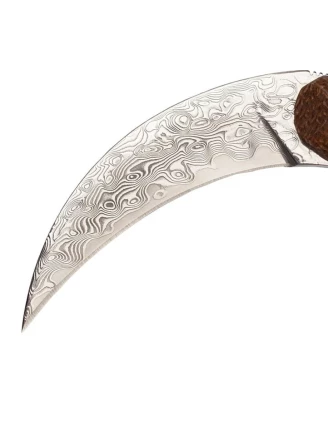 Nóż Karambit ze stali damasceńskiej TAKOMA N-955